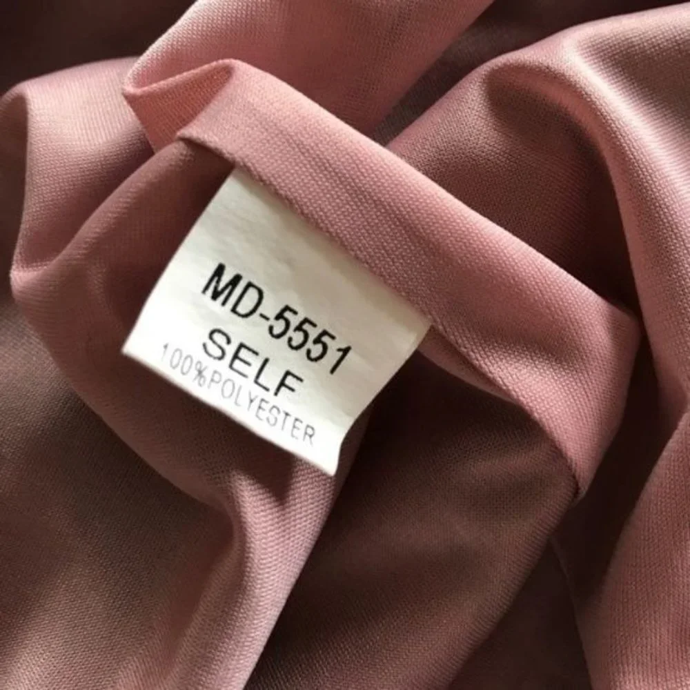 Minuet Silky Striped Open Back Dress Cowl Tie Bubble